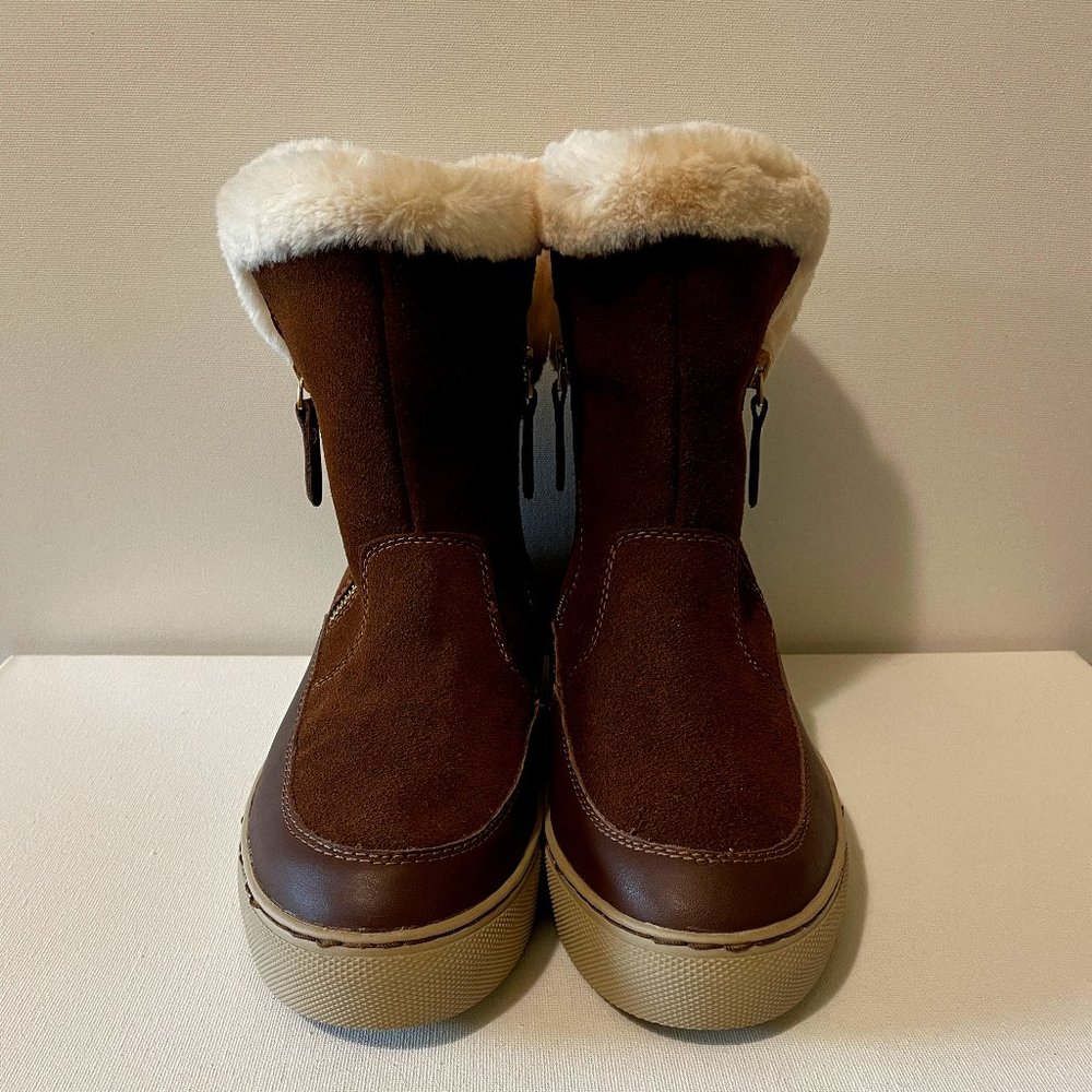 EUC Cougar "Dresden" Women's Size 8 Waterproof Brown Suede & Leather Boots